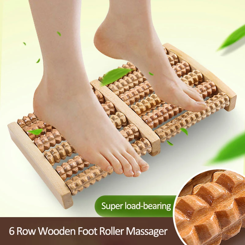 Ahşap 6 Sıralı Ayak Masajı Ağr - Reflexology Foot Roller incelemesi ve fiyatı
