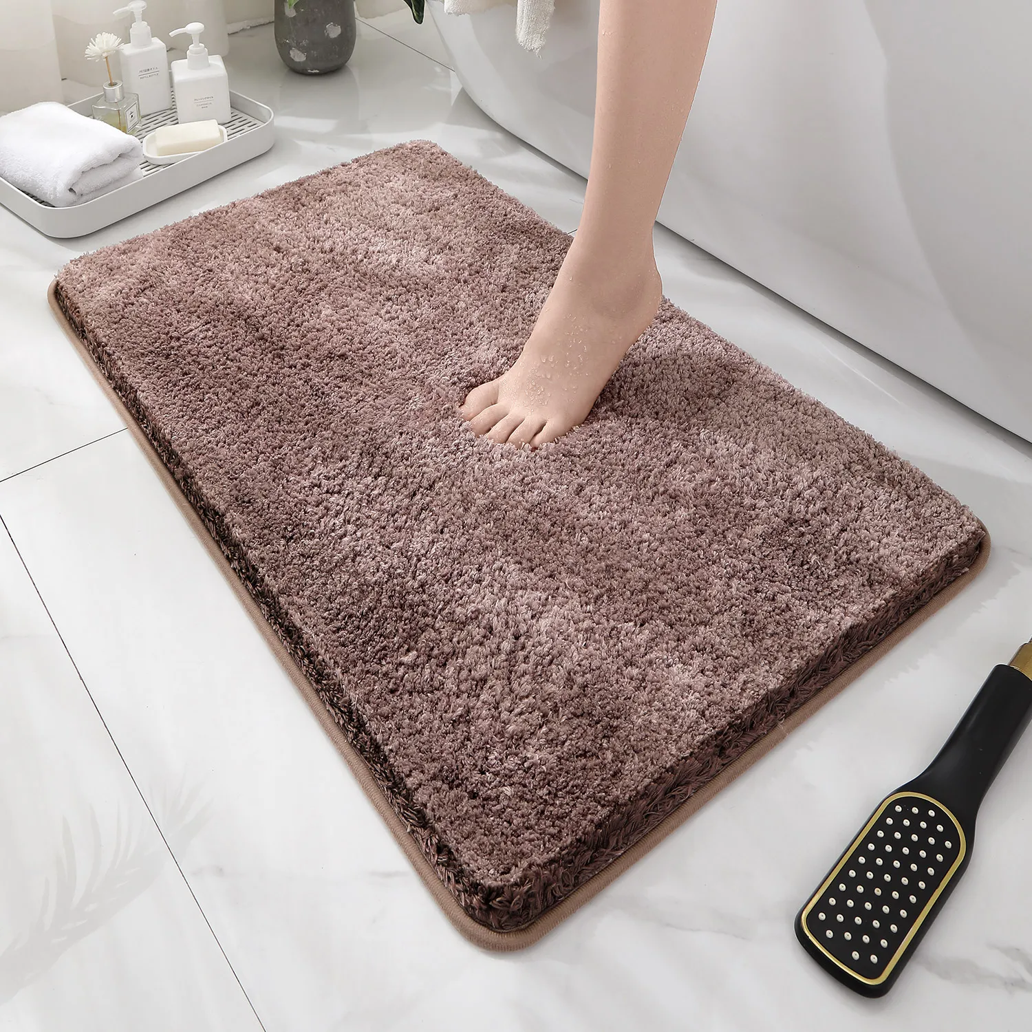 Yuvarlak ve kalınlaştırılmış b - Bamboo Bath Mat incelemesi ve fiyatı