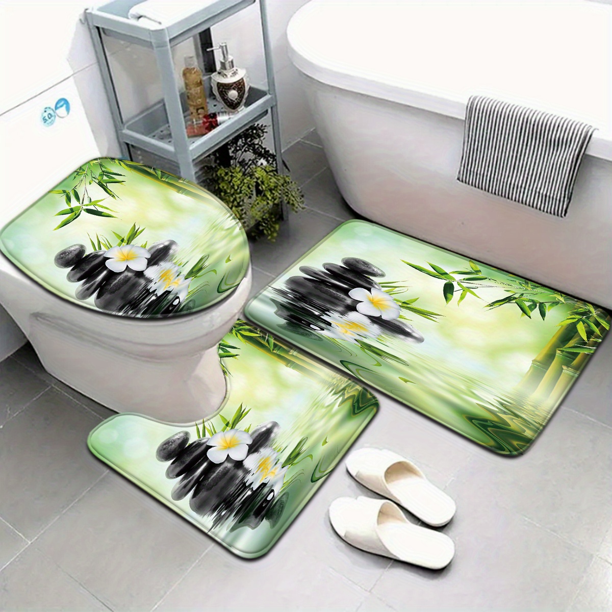 3 Parça Çin Bambu Su Özelliği  - Bamboo Bath Mat incelemesi ve fiyatı