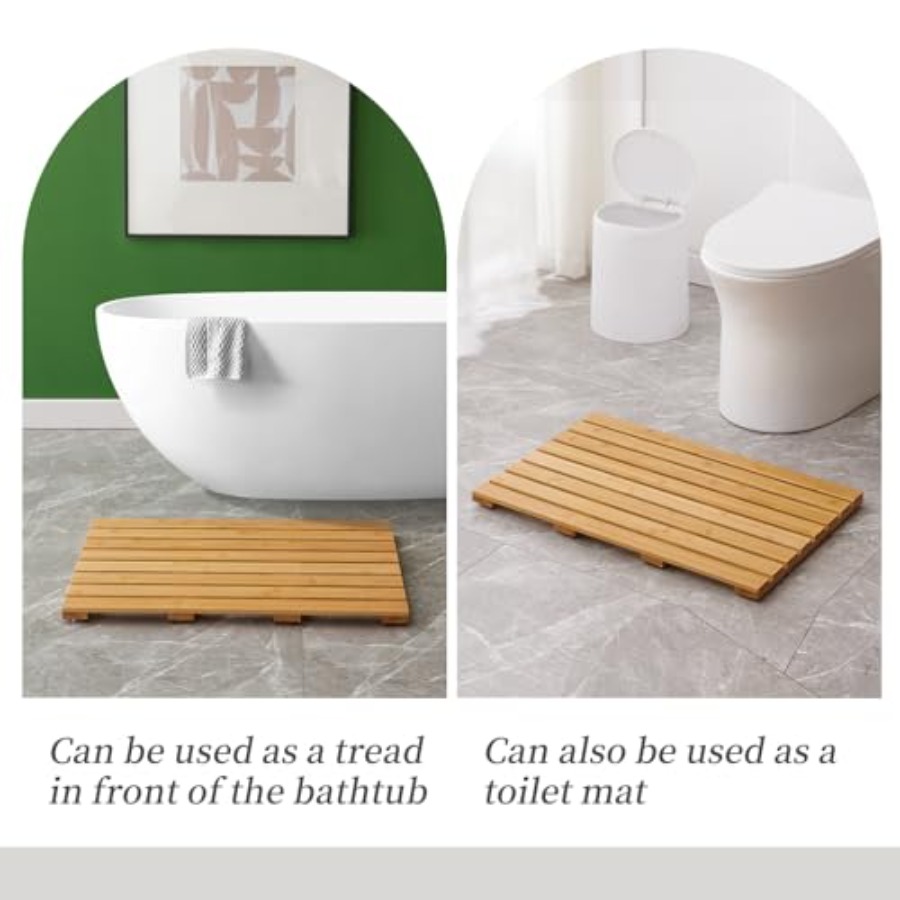 Kaymaz Kauçuklu Duş için Bambu - Bamboo Bath Mat incelemesi ve fiyatı