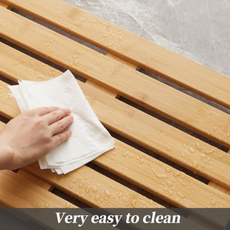 Kaymaz Kauçuklu Duş için Bambu - Bamboo Bath Mat incelemesi ve fiyatı