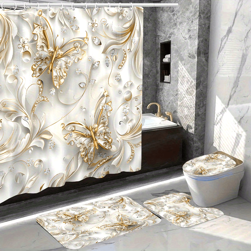 4 adet Zarif Kelebek Duş Perde - Bamboo Bath Mat incelemesi ve fiyatı