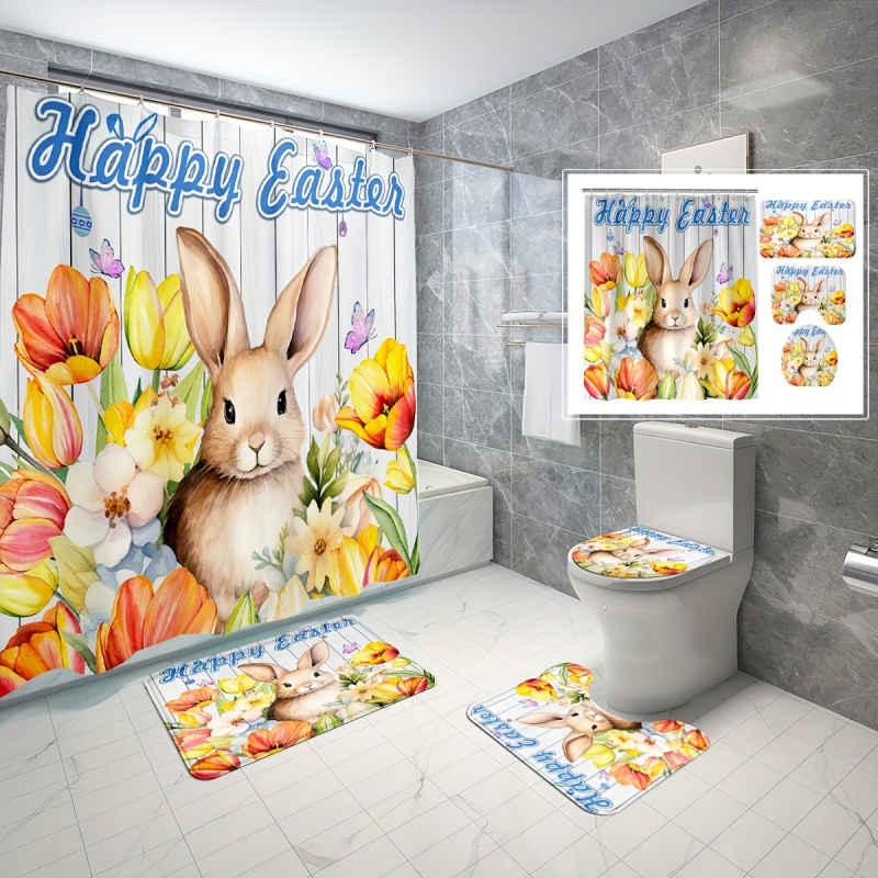 4 adet Sevimli Tavşan Paskalya - Bamboo Bath Mat incelemesi ve fiyatı