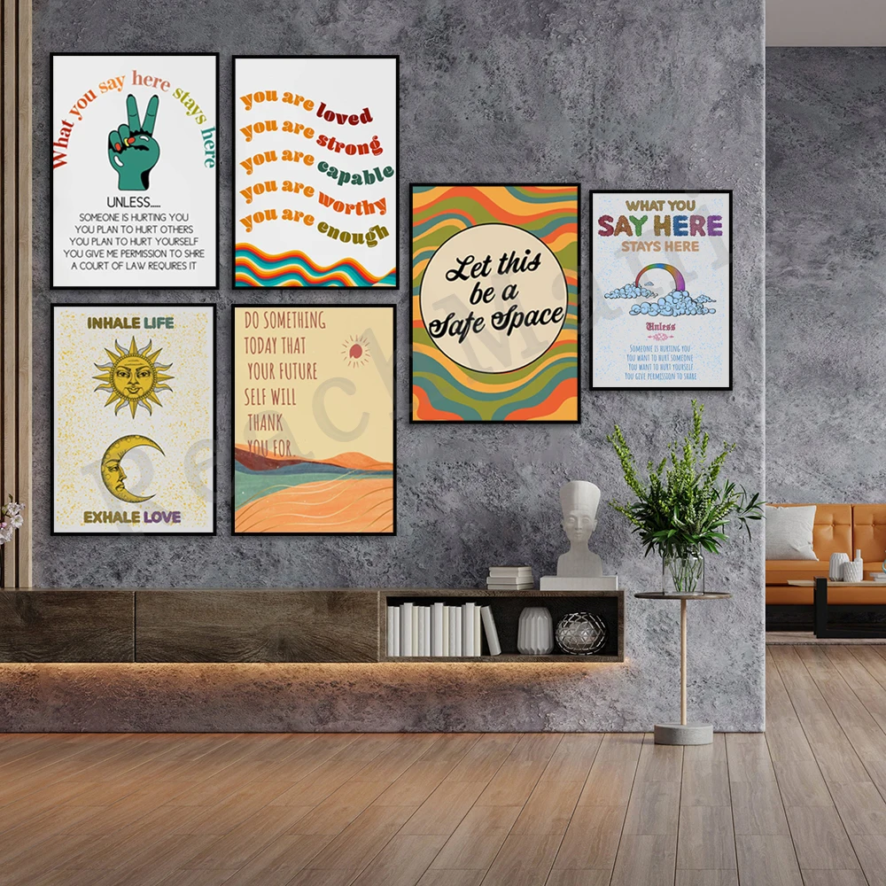 Kendi Kendine Bakım Ruh Sağlığ - Health Wellness Poster incelemesi ve fiyatı