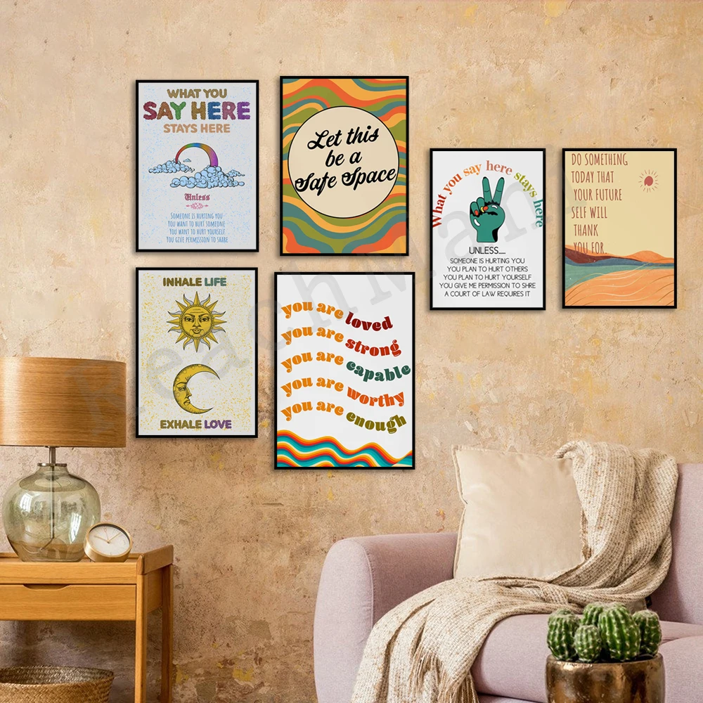 Kendi Kendine Bakım Ruh Sağlığ - Health Wellness Poster incelemesi ve fiyatı
