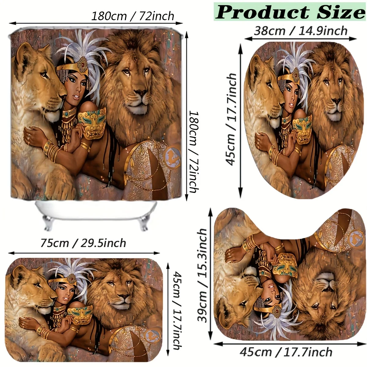 Regal Royal Lion and Queen Maj - Bamboo Bath Mat incelemesi ve fiyatı