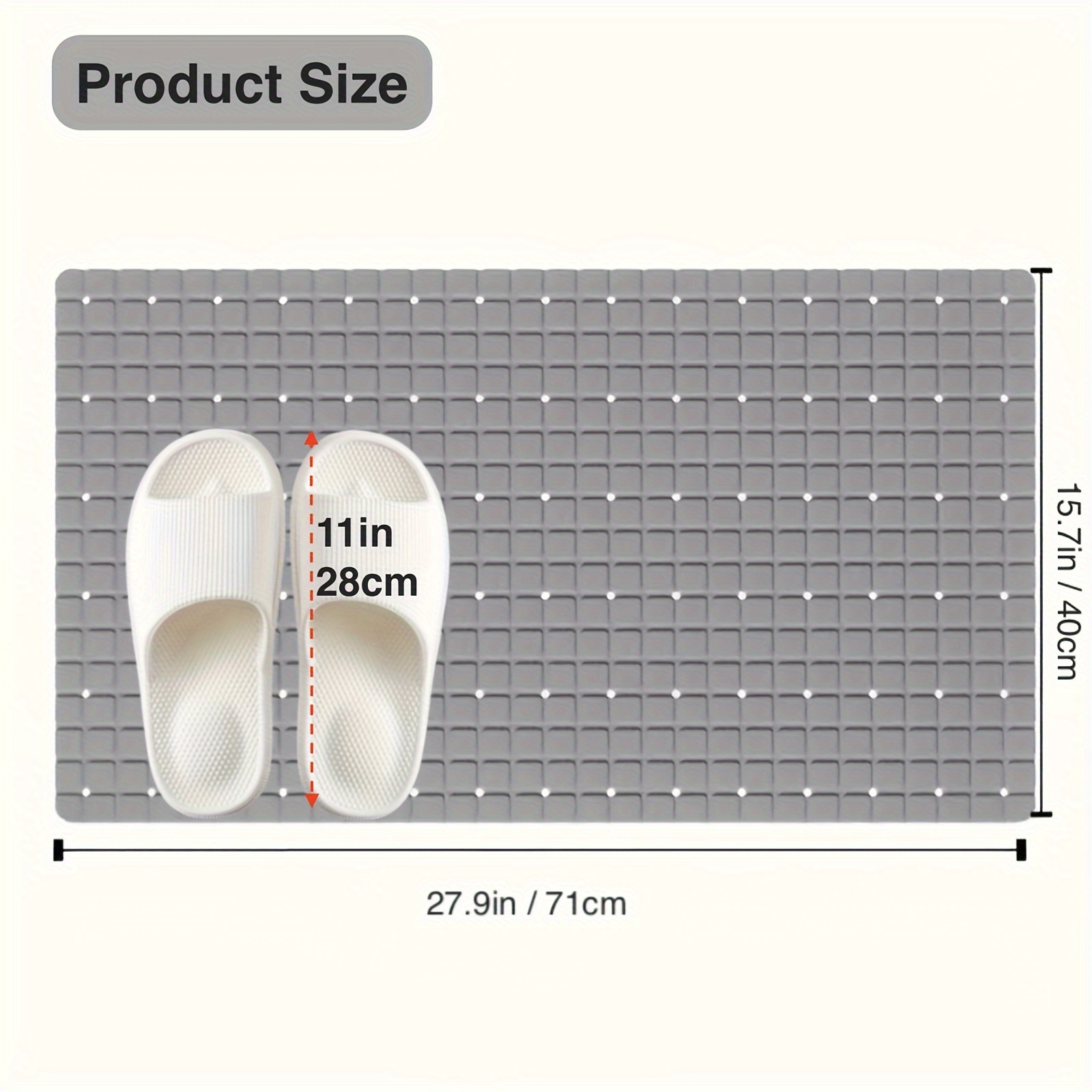 1 adet PVC Kaymaz Banyo Paspas - Bamboo Bath Mat incelemesi ve fiyatı