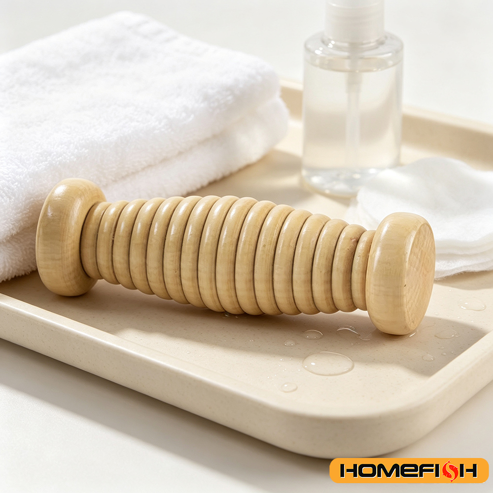 Ahşap Masaj Aleti, Sırt ve Aya - Reflexology Foot Roller incelemesi ve fiyatı