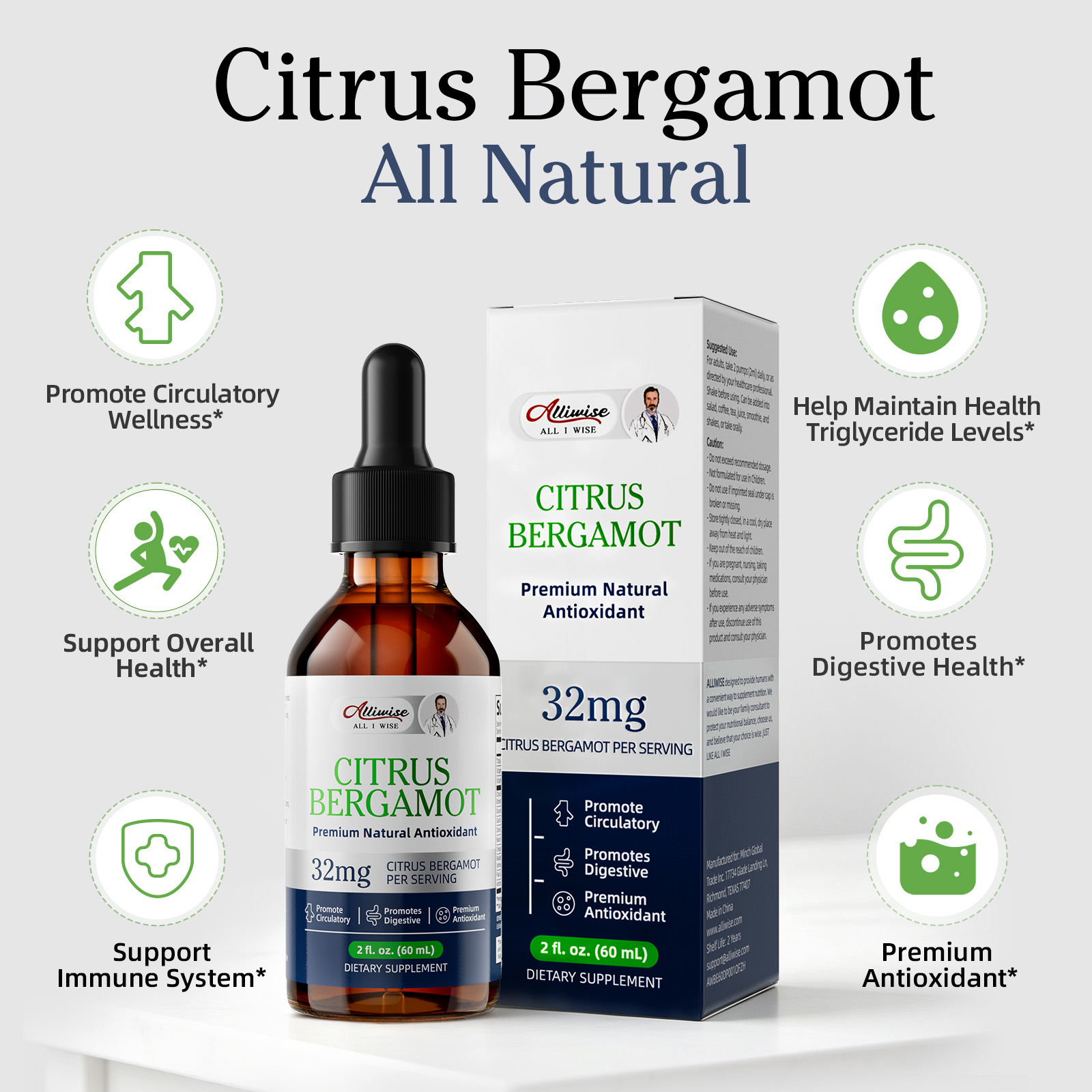 Alliwise Bergamot Ekstrakt Dam - Health And Wellness Promotion incelemesi ve fiyatı